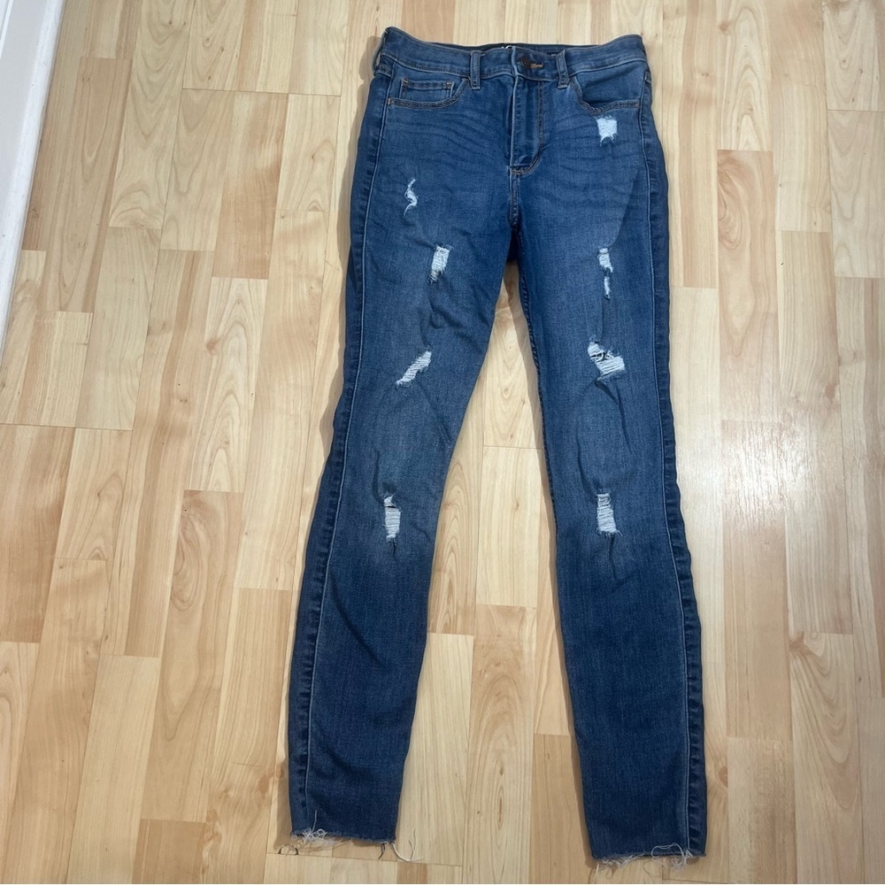 Hollister High Rise Super Skinny Classic Stretch Womens Size 25 Length 28”